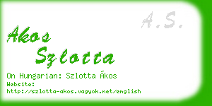 akos szlotta business card